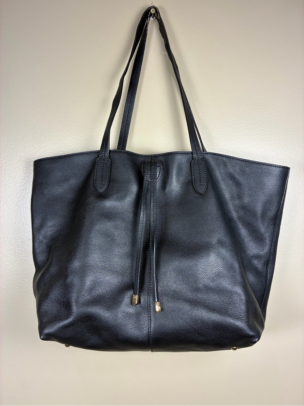 Lauren Ralph Lauren Pebbled Leather Large Tote Shopper Shoulder Bag